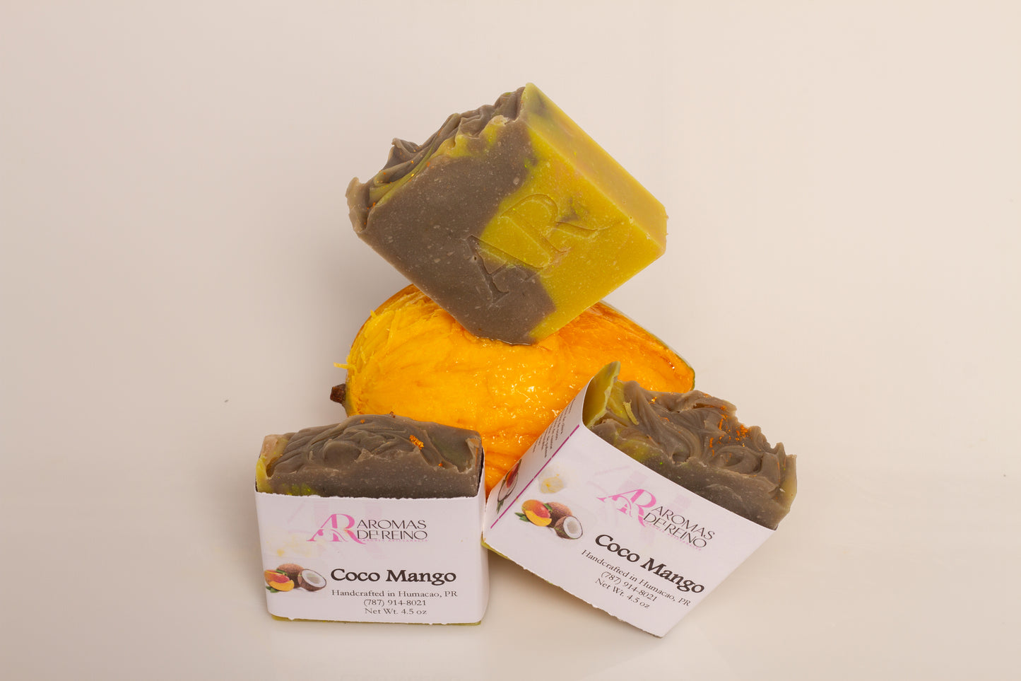 Jabon Artesanal de Coco Mango