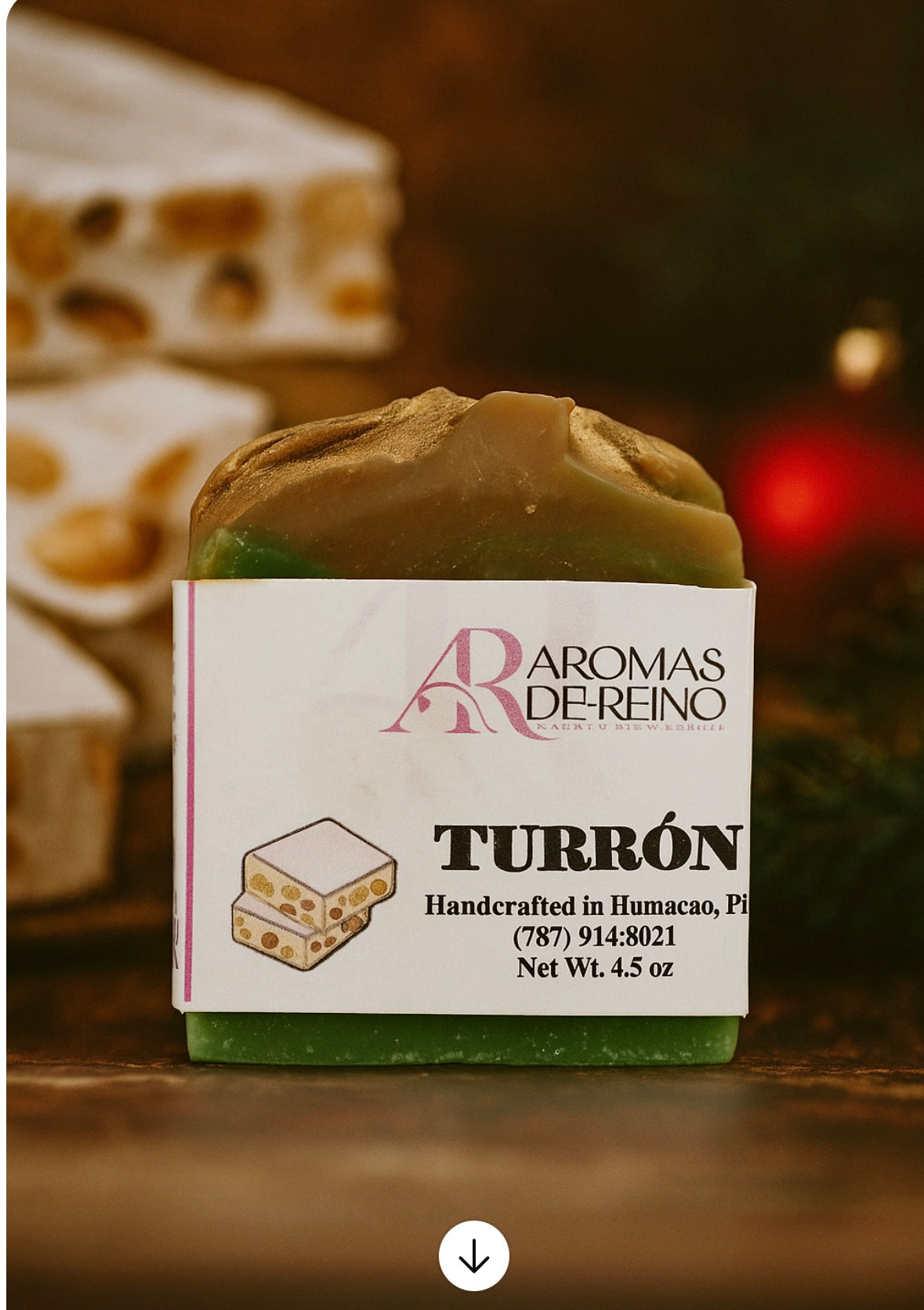 Jabón Artesanal de Turrón