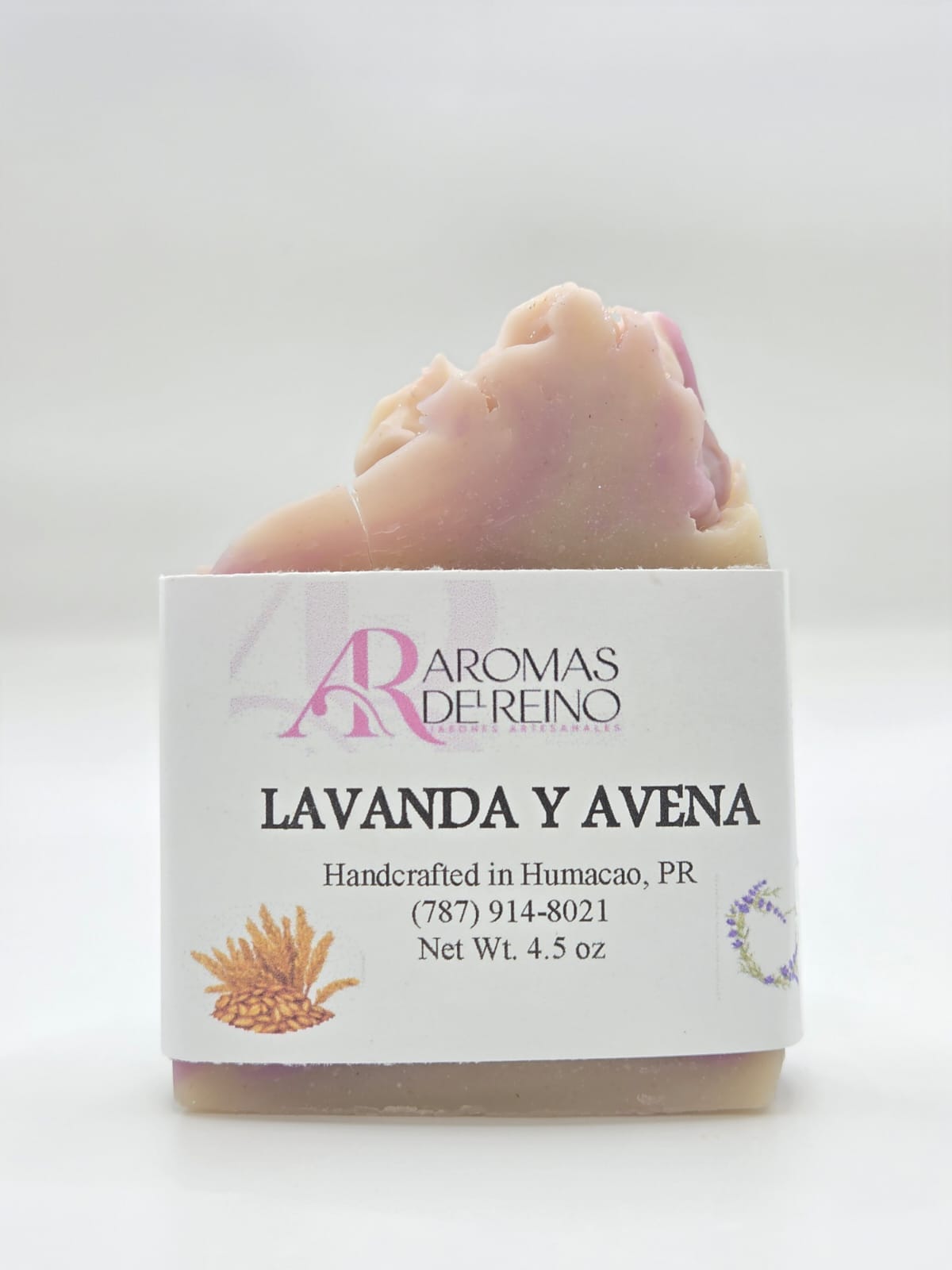 Jabón Artesanal de Lavanda y Avena