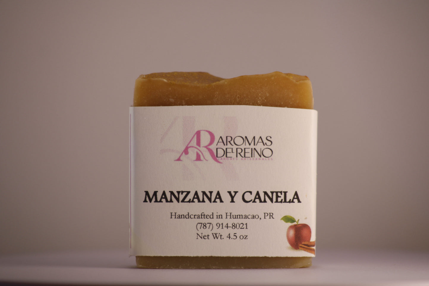 Jabón Artesanal de Manzana y Canela