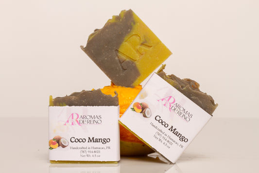 Jabon Artesanal de Coco Mango