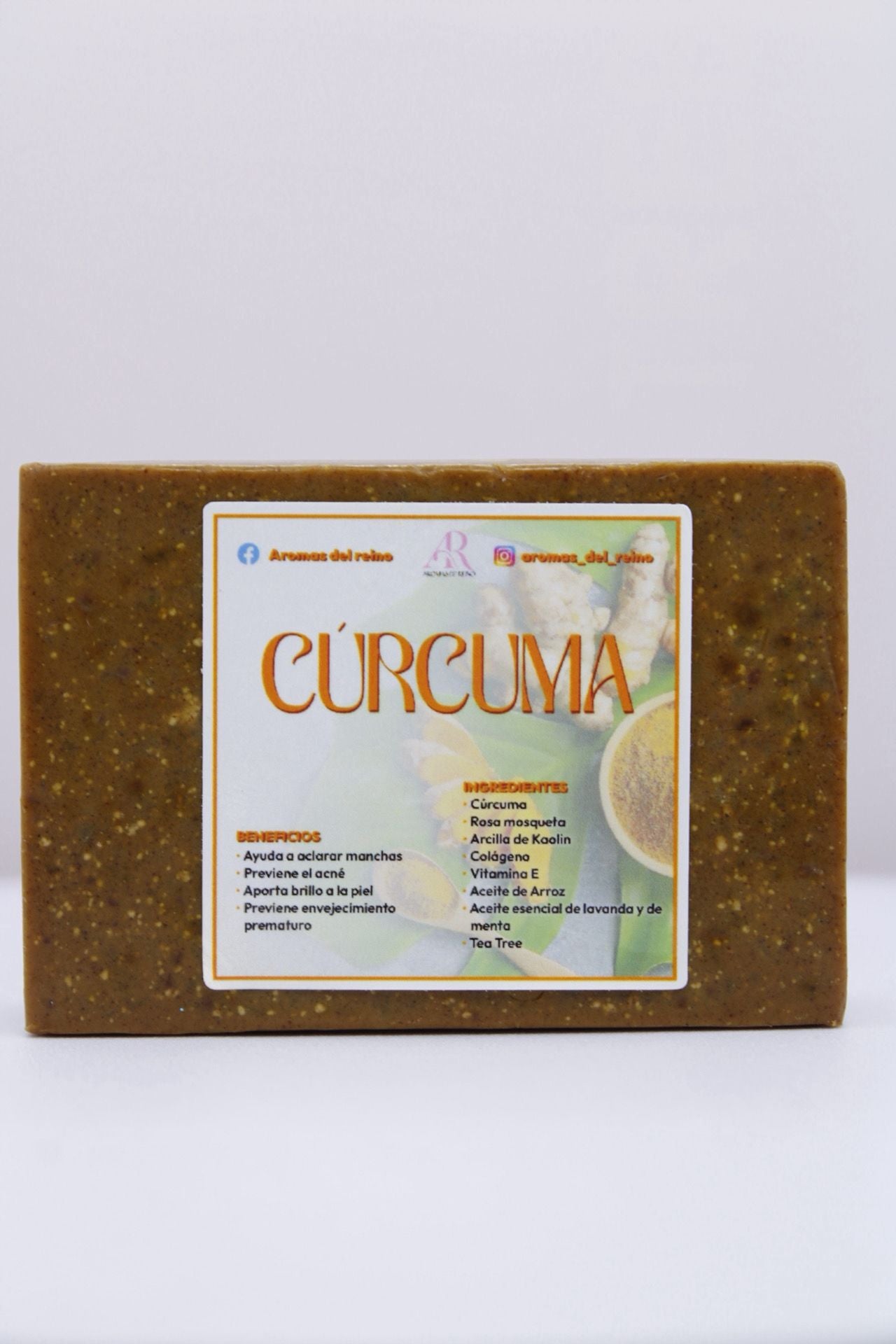 Jabón Artesanal de Cúrcuma para el rostro