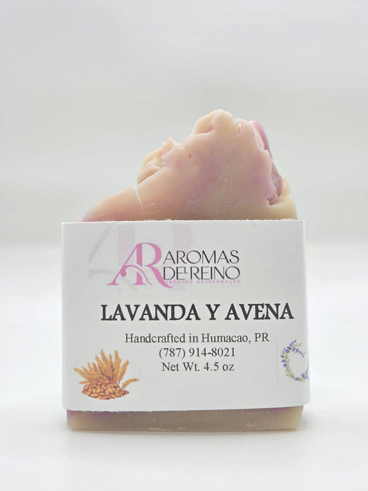 Jabón Artesanal de Lavanda y Avena