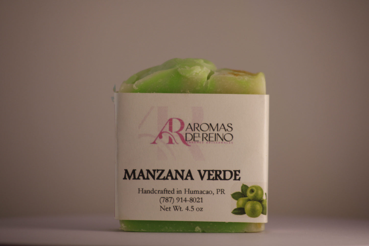 Jabón Artesanal de Manzana Verde