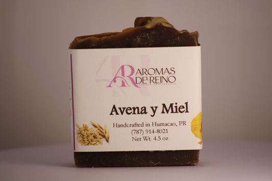 Jabón Artesanal de Avena y Miel
