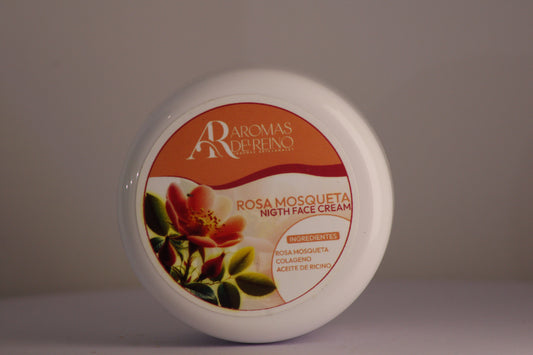 Crema de Noche con Colágeno, Vitamina E y Rosa Mosqueta
